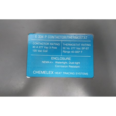 Chemelex 40-300F 277V-AC Thermostat E334P